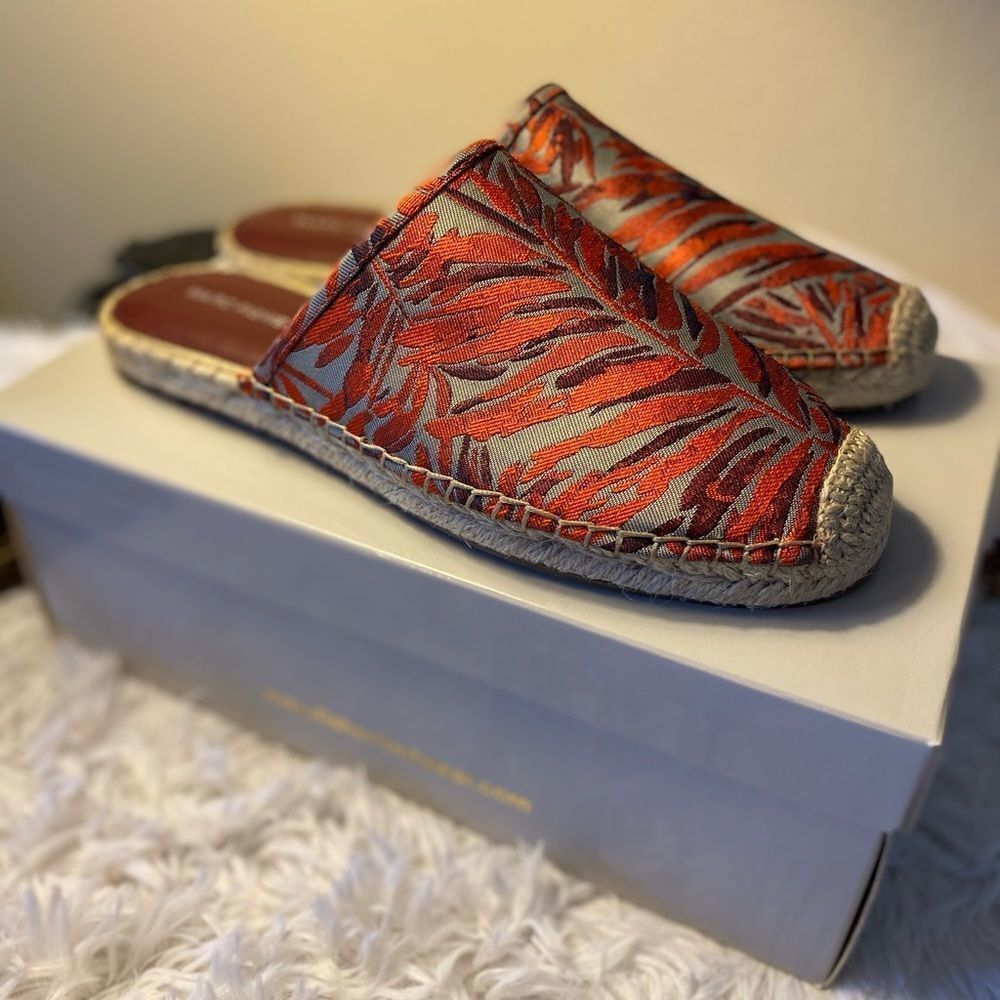 Marc Fisher New With Box Sz 8 1/2 Espadrille Slip On Colorful